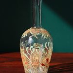 Carafe à liqueur - Feuilles de Gui - LEGRAS