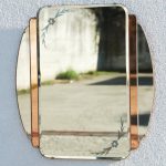 Miroir Biseauté Bicolore - Art Deco