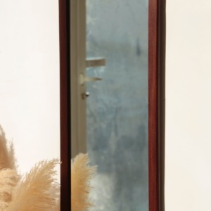 Miroir Rectangulaire en Teck – Design Scandinave Vintage des Années 1960