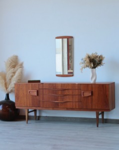 Buffet scandinave teck 1960 - Enfilade Beautility