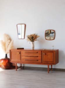 Enfilade scandinave teck Stonehill vintage restauration