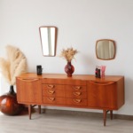 Enfilade vintage Beautility teck scandinave