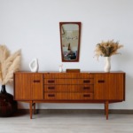 Enfilade vintage Beautility teck design mid-century
