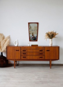 Enfilade vintage Beautility teck design mid-century