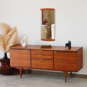 Enfilade teck vintage Meredew vue d'ensemble face