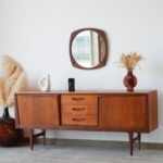 Enfilade en teck années 60 Elliots of Newbury restaurée - Mobilier rétro scandinave