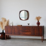 Enfilade vintage palissandre Palette Sideboard vue de face