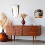 Petite enfilade scandinave sapelli vintage des années 60 design anglais