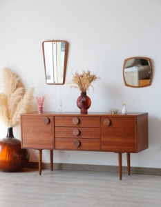 Petite enfilade scandinave sapelli vintage des années 60 design anglais