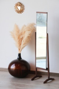 Miroir psyché sur pied vintage 1960 restauré