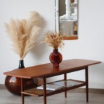 Table basse vintage danoise double plateau | Teck 1960
