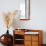 Banc de téléphone vintage Parker Knoll | Teck restauré